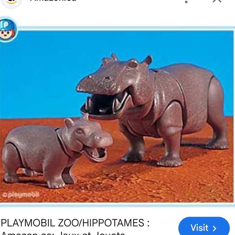 PLAYMOBIL 7220 Hippo with Baby